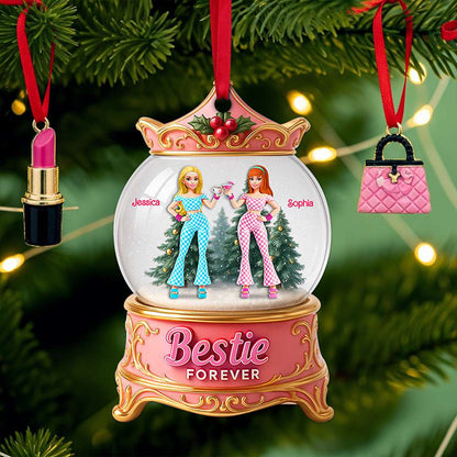 Girly Bestie Forever Ornament - Personalized Christmas Gifts For Besties 03OHLU140825