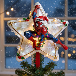 Holiday Web Hero Tree Topper - Personalized Gifts For Christmas 02pgdt050826