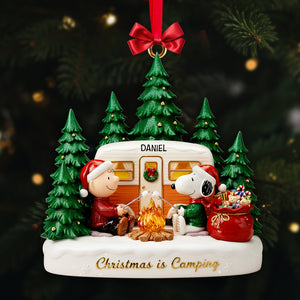 Warm Campfire Christmas Ornament - Personalized Gift For Campers 04PALU201025