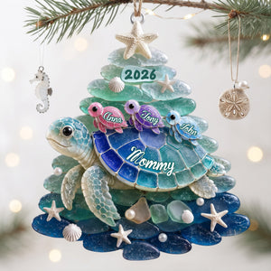 Turtle Grandma Acrylic Ornament - Personalized Gifts For Christmas 07nalu010826-Homacus
