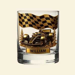 Race Car Whiskey Glass - Personalized Gifts For Racing Lovers 02tgqn130825