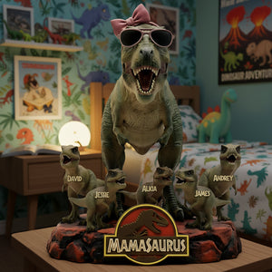Mama Saurus Acrylic Plaque - Personalized Gifts For Mother's Day 01hyta020226