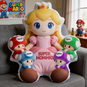 Cutest Fantasy Mom & Kids Custom Shape Pillow - Personalized Gift For Moms 01pgqn270426