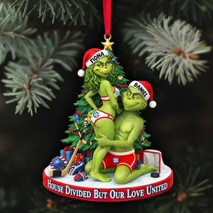 Love On Ice Christmas Ornament - Personalized Gift For Couples 02HULU290925