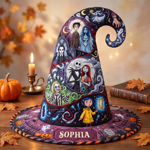 Macabre Quilted Witch Hat - Personalized Gifts For Witch Lover 04haqn130826