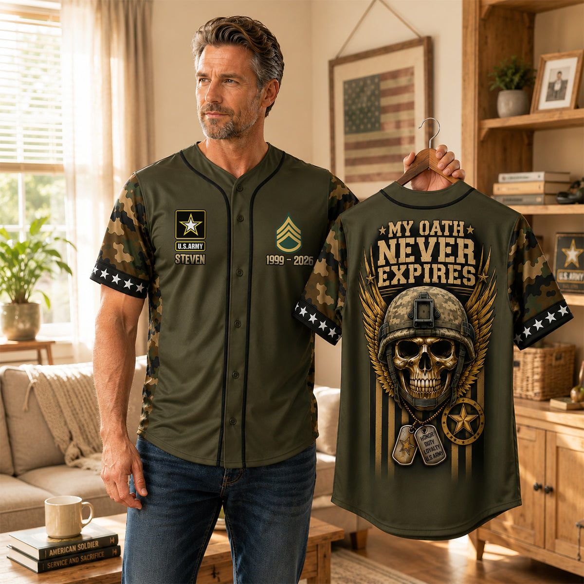 Military Legacy Jersey Shirt - Personalized Gifts For Veterans 05TODH240626