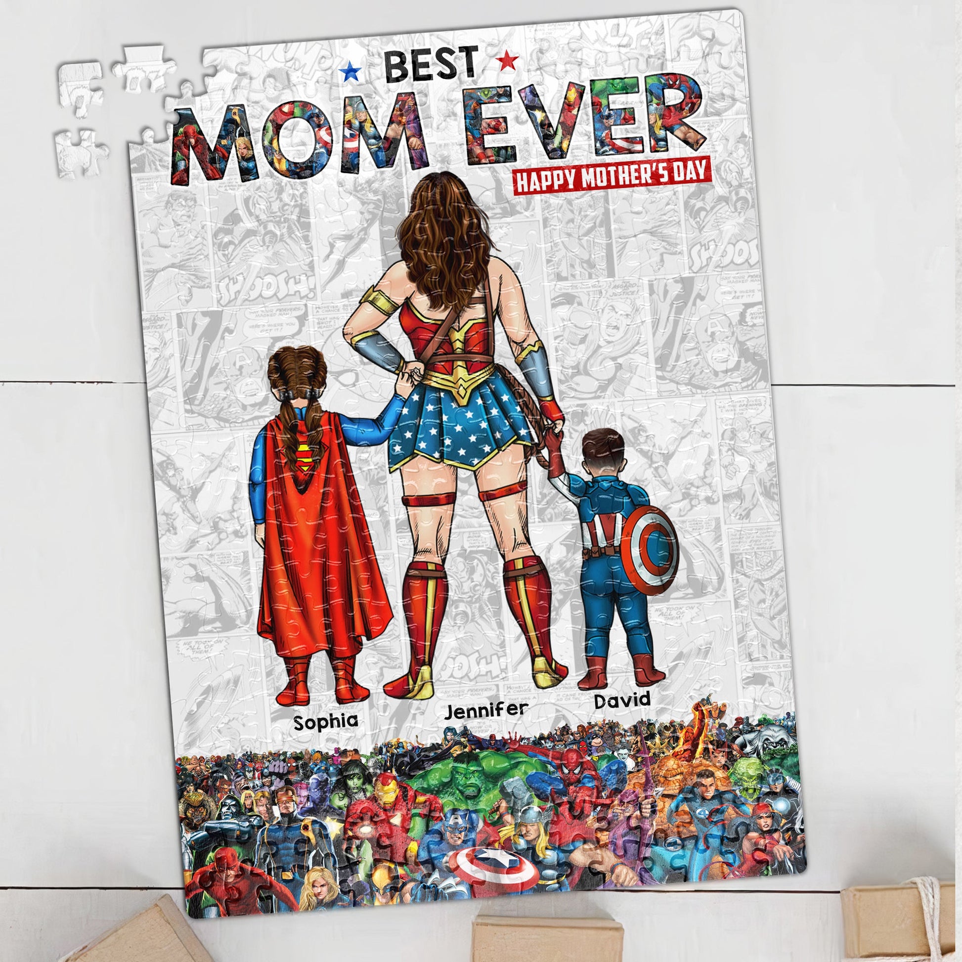 Personalized Gifts For Mom Jigsaw Puzzle 04qhqn220424pa Mother's Day - Jigsaw Puzzles - GoDuckee