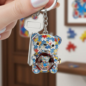 Mama Bear Autism Keychain - Personalized Gifts For Mom 02tgta050226
