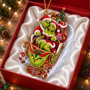 Fun Mischievous Snow Ride Acrylic Ornament - Personalized Christmas Gifts For Couple 03qhlu140926