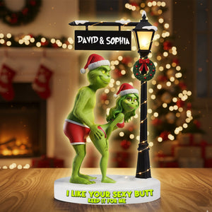 Cheeky Green Monster Couple Acrylic Light Box - Personalized Gifts For Couples 04OHLU061125