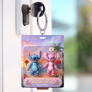 Sealed For Life Couple Acrylic Keychain - Personalized Gifts For Couple 04QHQN070125