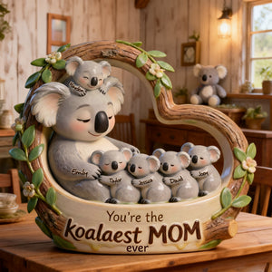 Koala Mom Cute Acrylic Plaque - Personalized Gifts For Mom 03QHLU070226