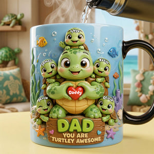 Awesome Dad Magic Coffee Mug - Personalized Gifts For Dad 04TOTA300426
