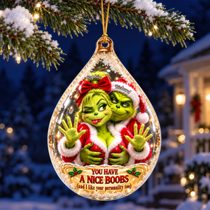 Furry Mischief Couples Acrylic Ornament - Personalized Christmas Gifts For Couples 07ohqn141026