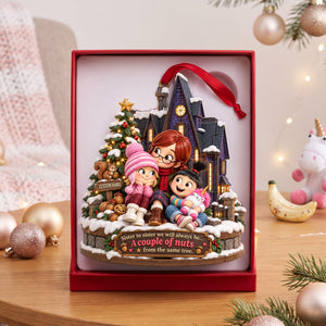 Tied Sisters Acrylic Ornament - Personalized Gifts For Sister 08QHLU221026