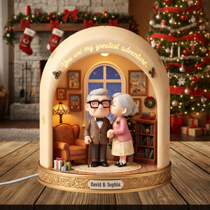 Old Couple Acrylic Light Box Personalized Christmas Gifts 04pgtn011125 You're My Greatest Adventure