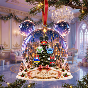 Magical Christmas Family Bubble Ornament - Personalized Gifts For Family 02NATA200826