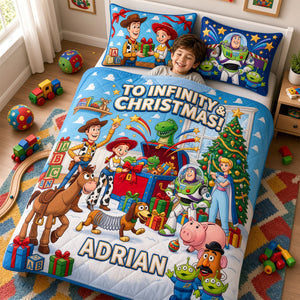 Friends Adventure Christmas Quilt Bed Set - Personalized Gifts For Christmas 06tydh221026