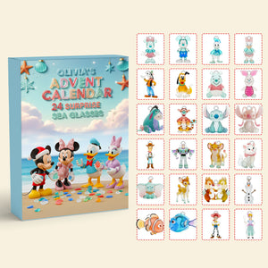 Sea Glass Advent Calendar Blind Box Christmas Personalized Gifts For Fans 04PGDT181025