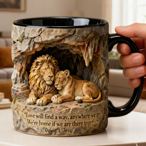 Romantic Wildlife Couple Coffee Mug – Personalized Gifts For Couple 05hylu130126