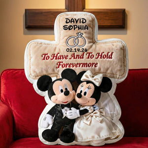 Romantic Wedding Couple Pillow - Personalized Anniversary Gift For Couple 04NALU231225