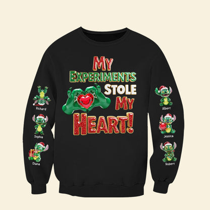 Adorable Grandkids Aliens  3D Sweatshirt - Personalized Christmas Gifts For Grandma 01ohqn260825