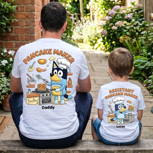 Lovely Pancake Maker Dad & Kids Shirt - Personalized Gifts For Dads 04natn200526