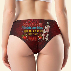 Funny Skeleton Couple Women's Briefs Personalized Gifts For Women 02NADT141025