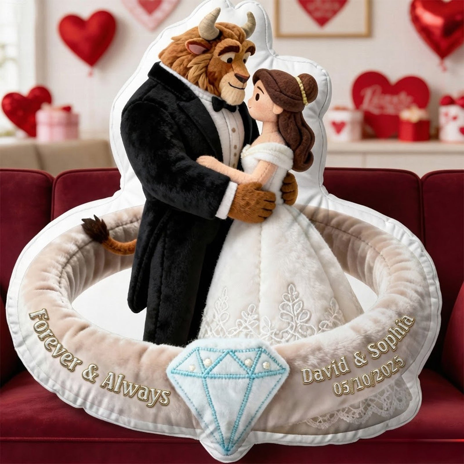 Wedding Fairytale Couple Pillow  - Personalized Gifts For Couple 05ohqn231225