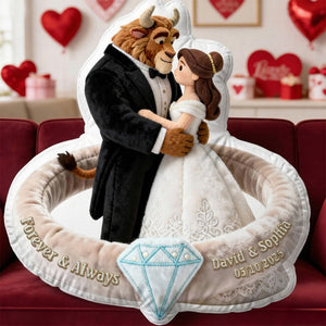 Wedding Fairytale Couple Pillow  - Personalized Gifts For Couple 05ohqn231225