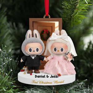First Christmas Together Ornament - Personalized Gifts For Married Couples 01NALU081025