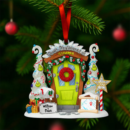 First Christmas At New Address Ornament - Personalized Christmas Gifts For Couple 07TGLU160825