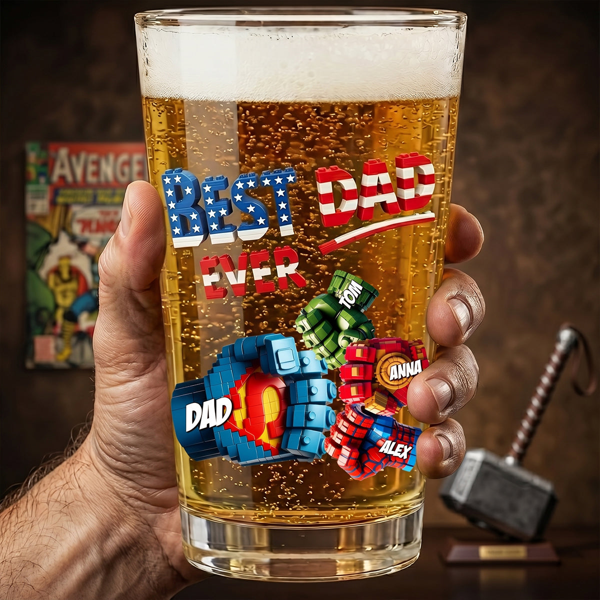 Legendary Dad Drinking Glass - Personalized Gifts For Dads 05OHDT220526