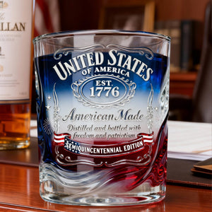 Proud Anniversary Round Glass - Gifts For Patriots 05QHLU300126
