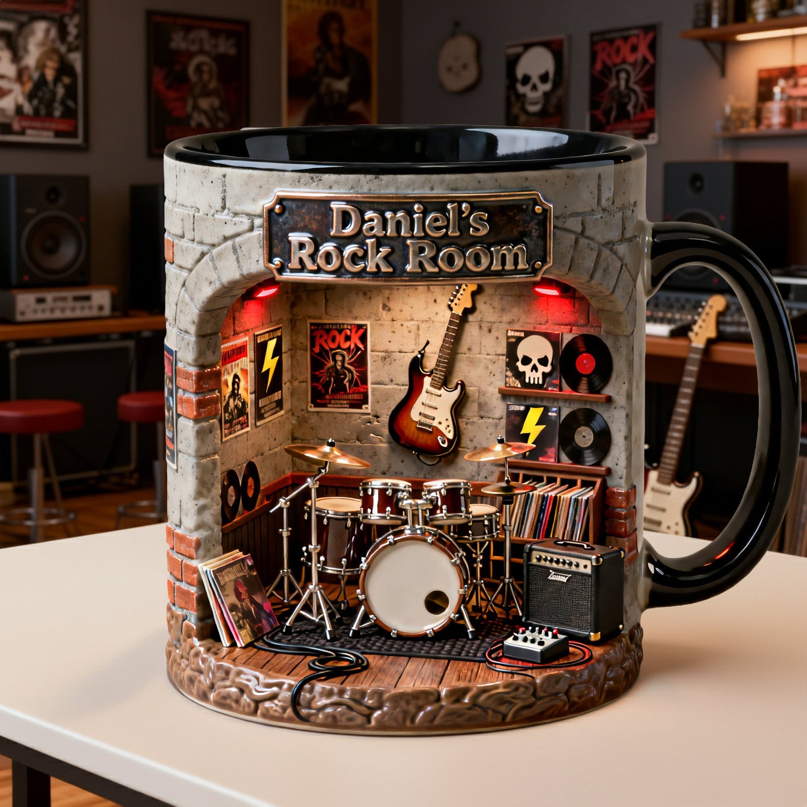 Born To Rock Coffee Mug - Personalized Gifts For Rock Fans 04NALU100226
