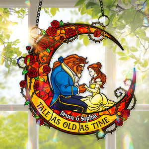 Fairytale Couple Suncatcher Ornament - Personalized Gifts For Couple 01HULU080825