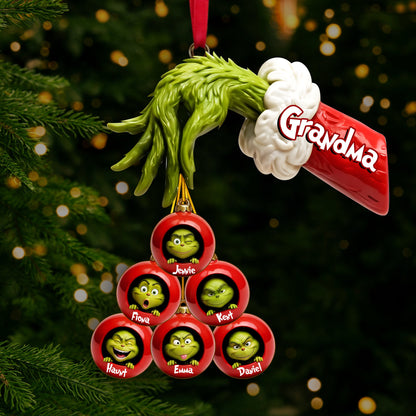 Green Monster Family Ornament - Personalized Gifts For Family Christmas Ornament 05QHLU170925
