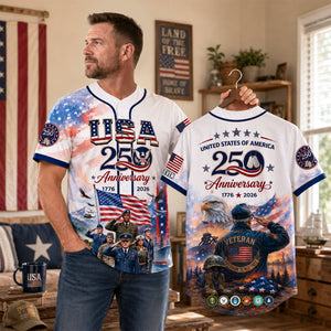 American 250 Anniversary Veteran Baseball Jersey - Personalized Gifts 01qhdh250626