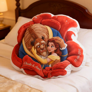 Blooming Love Shaped Pillow - Personalized Gifts For Couple 02QHLU221225