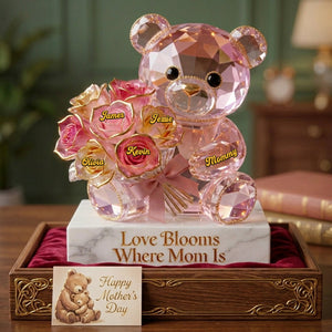 Mom Bear Acrylic Plaque - Personalized Gifts For Mother 04pgta300326