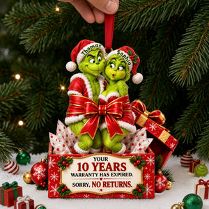 Couple Wrapped In A Bow Ornament - Personalized Christmas Gift For Couples 07NALU160926