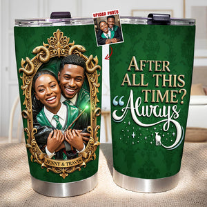 Mythic Romance Fantasy Couple Tumbler - Personalized Custom Photo Gift For Couples 01HUDT070126
