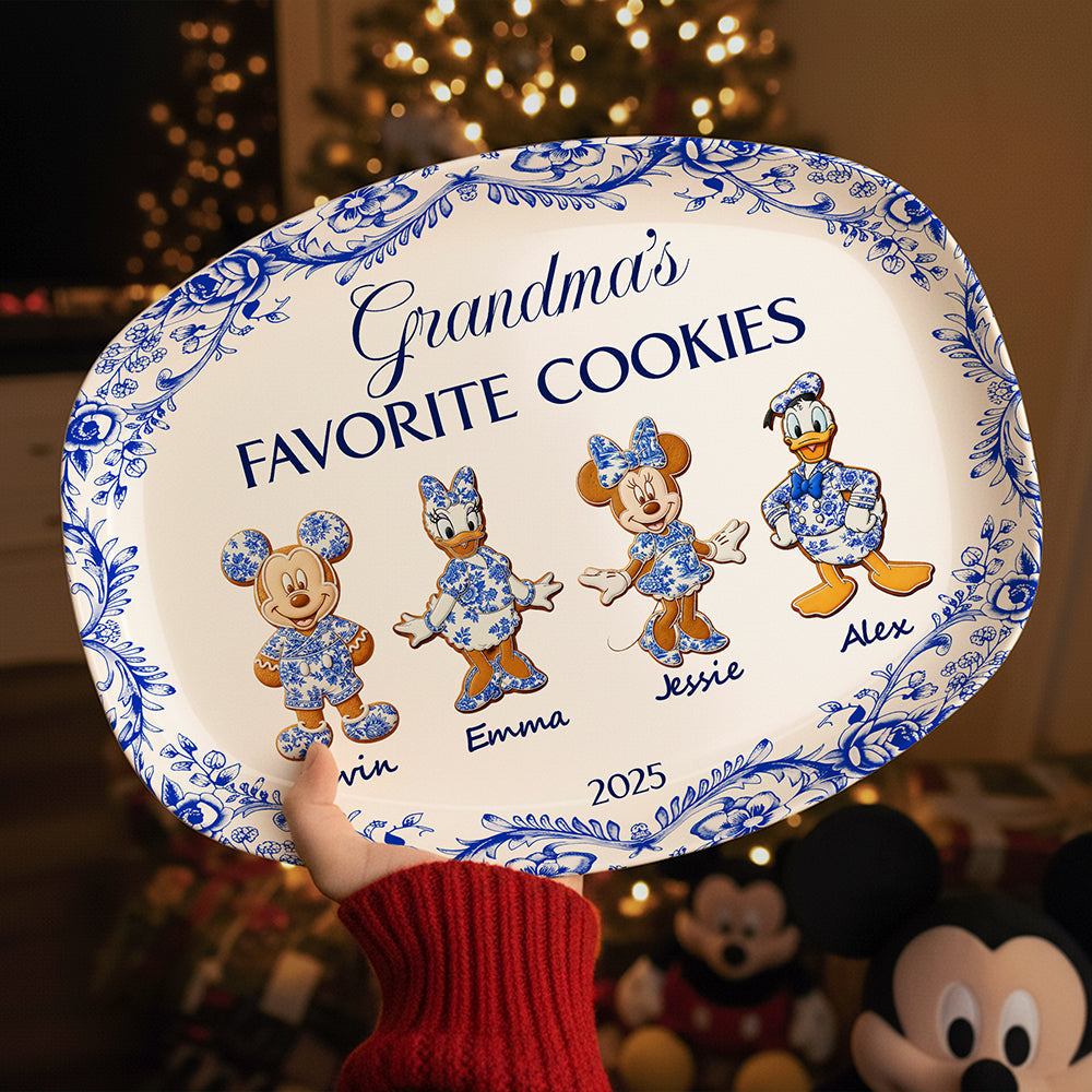 Grandma's Cookies Christmas Resin Plate Personalized Gifts For Grandma 01PGTA280825
