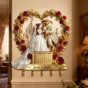 Wedding Couple Acrylic Key Hanger - Personalized Gifts For Couples 07PALU200126