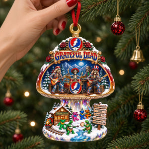 Grateful Dead Mushroom Nook Acrylic Ornament, Personalized Gifts For Music Lovers 08qhdh091026
