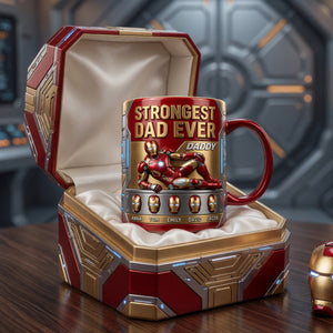 Strongest Dad Ever Magic Coffee Mug - Personalized Gifts For Dads 03TYLU300426