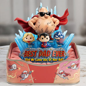 Funny Dad & Tiny Swimmers Acrylic Plaque - Personalized Gifts For Dads 02HUTA190526