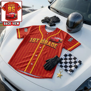 Race To School Baseball Jersey - Personalized Gifts For Kids 01NAQN250626