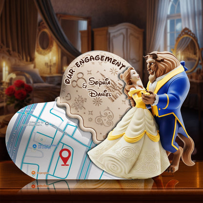 Couple's Sweet Engagement Acrylic Plaque - Personalized Gifts For Couples 01OHLU170725