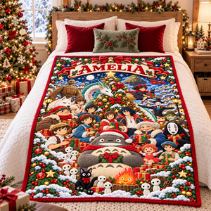 Christmas Storybook Wonderland Blanket - Personalized Gifts For Anime Lovers 02PAQN171026